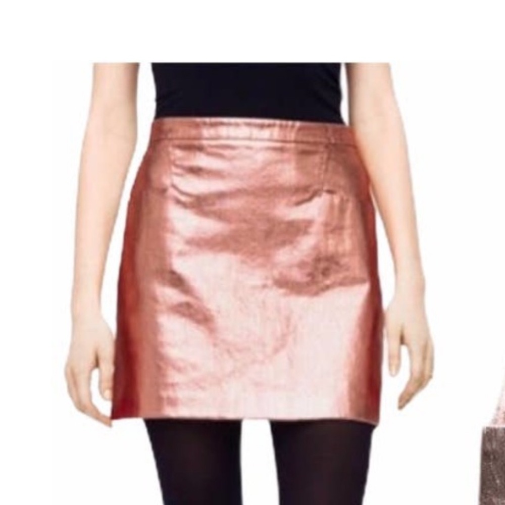 NWT Club Monaco gold/rose gold skirt size 4